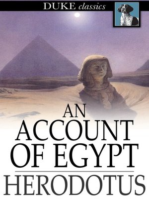 cover image of An Account of Egypt